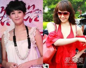 明星网红体态对比图女生,身材对比图解析